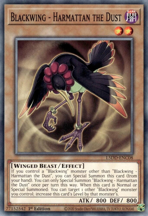 Image for Blackwing - Harmattan the Dust (L5DD-ENC08) [Legendary 5D's Decks] - YuGiOh