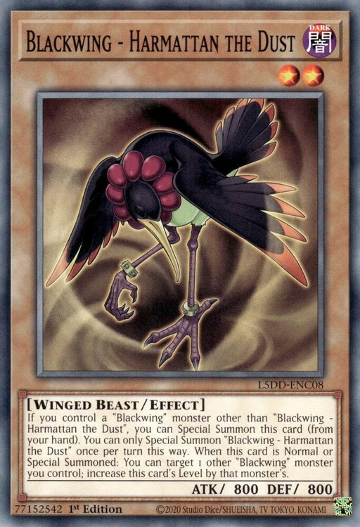 Image for Blackwing - Harmattan the Dust (L5DD-ENC08) [Legendary 5D's Decks] - YuGiOh