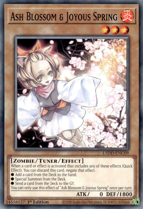 Image for Ash Blossom & Joyous Spring (L5DD-ENC09) (L5DD-ENC09) [Legendary 5D's Decks] - YuGiOh