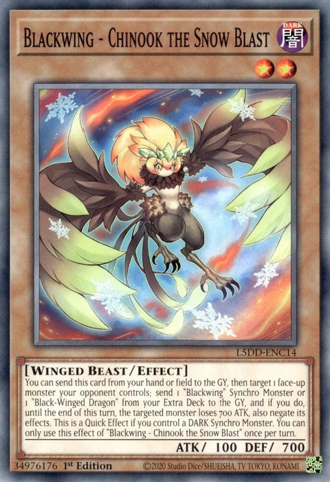 Image for Blackwing - Chinook the Snow Blast (L5DD-ENC14) [Legendary 5D's Decks] - YuGiOh