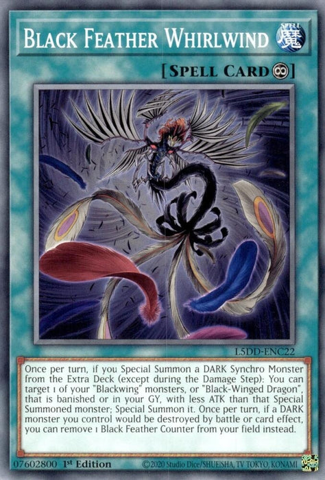Image for Black Feather Whirlwind (L5DD-ENC22) [Legendary 5D's Decks] - YuGiOh