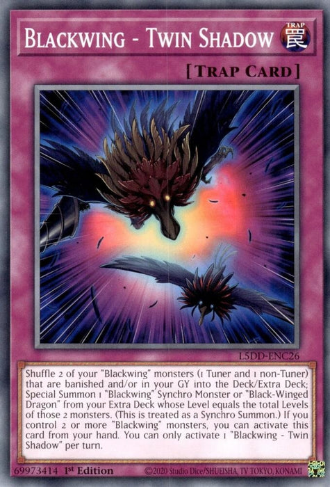 Image for Blackwing - Twin Shadow (L5DD-ENC26) [Legendary 5D's Decks] - YuGiOh