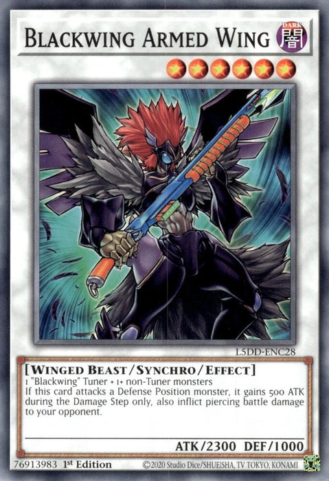Image for Blackwing Armed Wing (L5DD-ENC28) [Legendary 5D's Decks] - YuGiOh