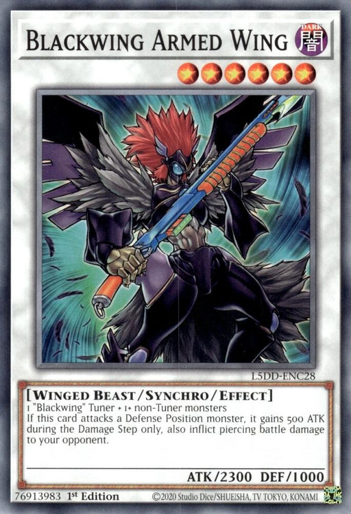 Image for Blackwing Armed Wing (L5DD-ENC28) [Legendary 5D's Decks] - YuGiOh