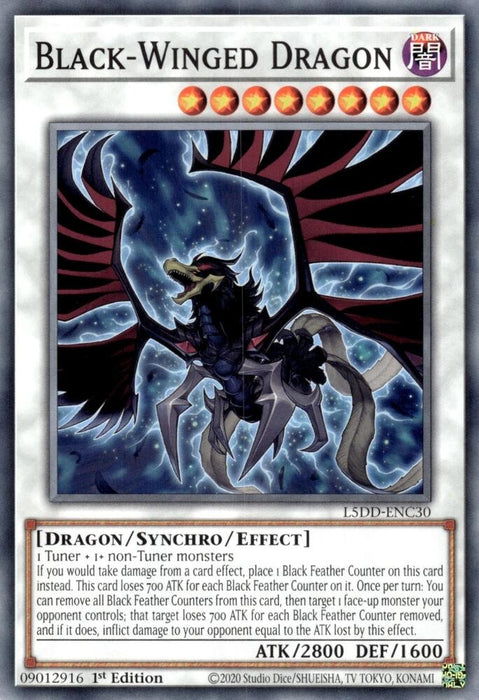 Image for Black-Winged Dragon (L5DD-ENC30) (L5DD-ENC30) [Legendary 5D's Decks] - YuGiOh