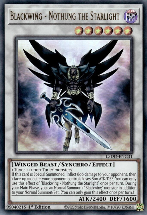 Image for Blackwing - Nothung the Starlight (L5DD-ENC31) [Legendary 5D's Decks] - YuGiOh