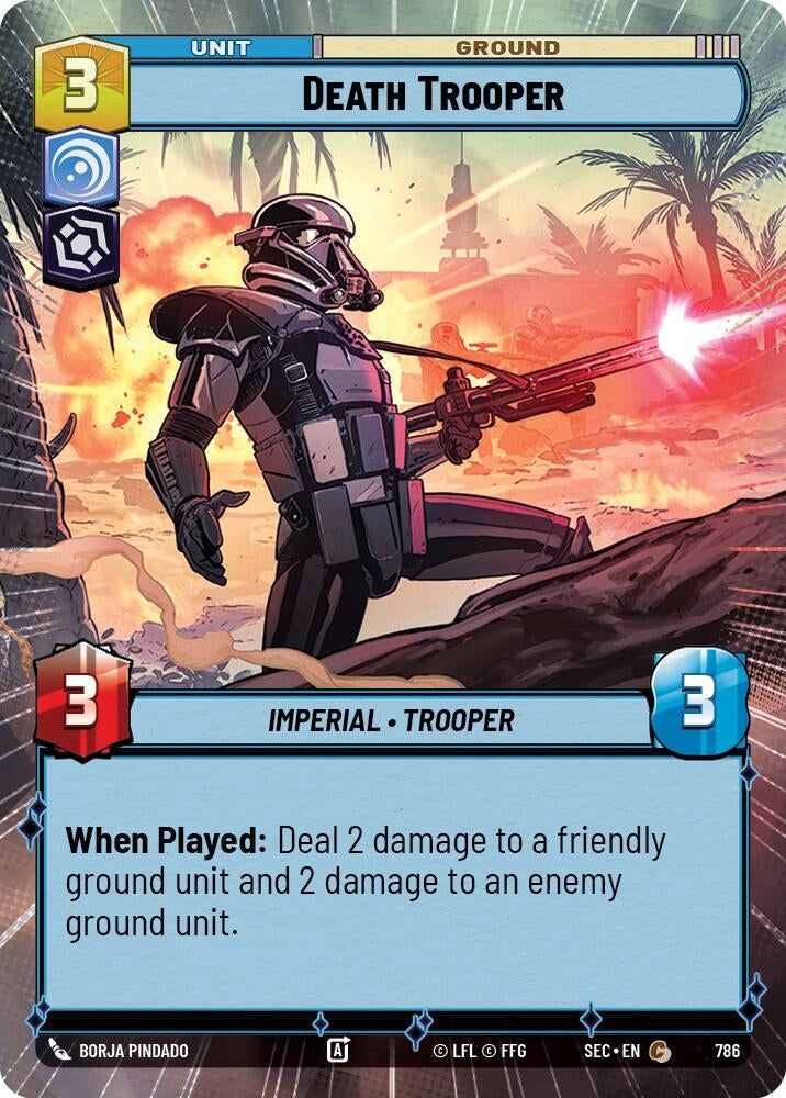 Image for Death Trooper (Hyperspace Foil) (786) [Secrets of Power] - Star Wars: Unlimited