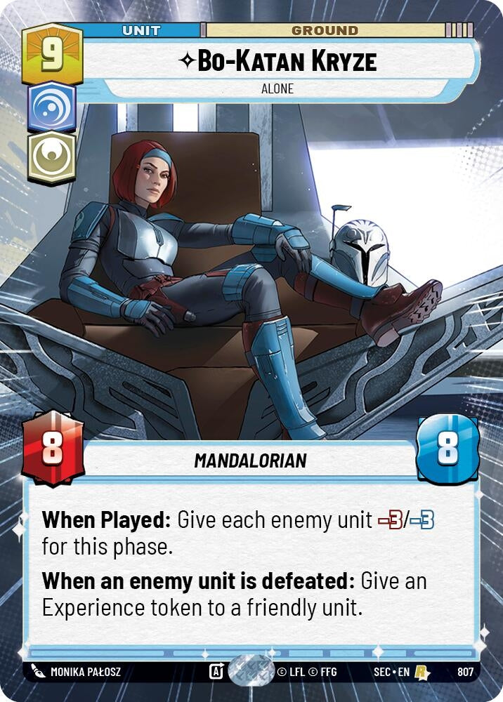 Image for Bo-Katan Kryze - Alone (Hyperspace Foil) (807) [Secrets of Power] - Star Wars: Unlimited