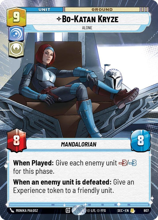 Image for Bo-Katan Kryze - Alone (Hyperspace Foil) (807) [Secrets of Power] - Star Wars: Unlimited