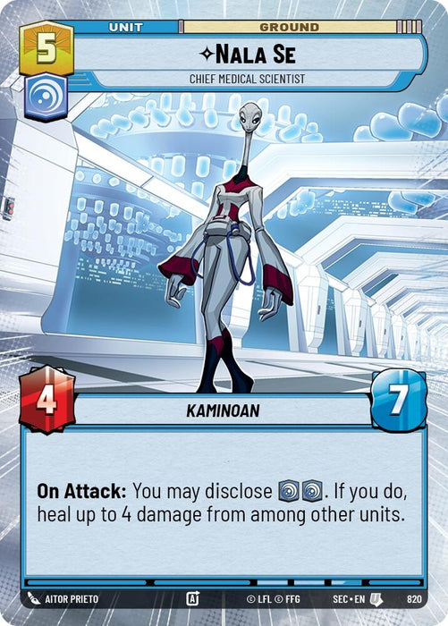 Image for Nala Se - Chief Medical Scientist (Hyperspace Foil) (821) [Secrets of Power] - Star Wars: Unlimited