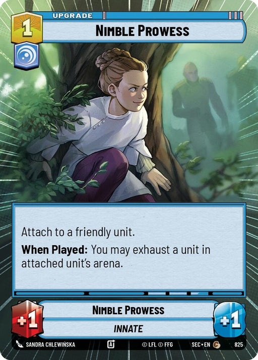 Image for Nimble Prowess (Hyperspace Foil) (825) [Secrets of Power] - Star Wars: Unlimited