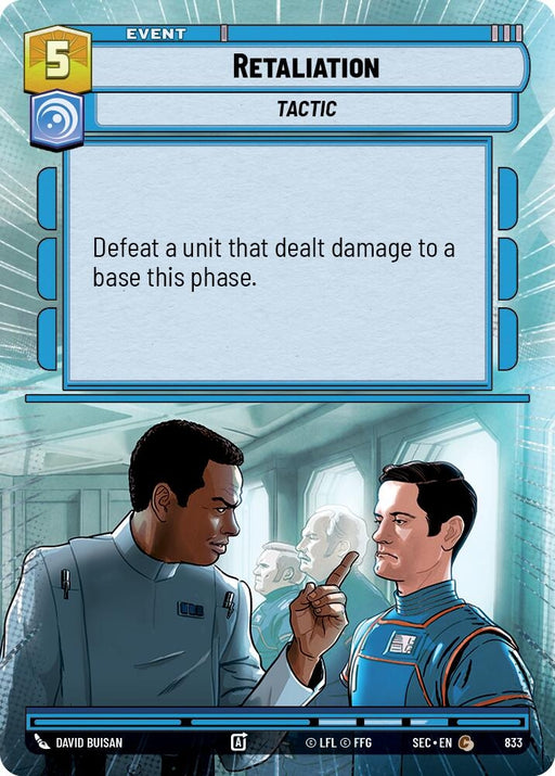 Image for Retaliation (Hyperspace Foil) (833) [Secrets of Power] - Star Wars: Unlimited