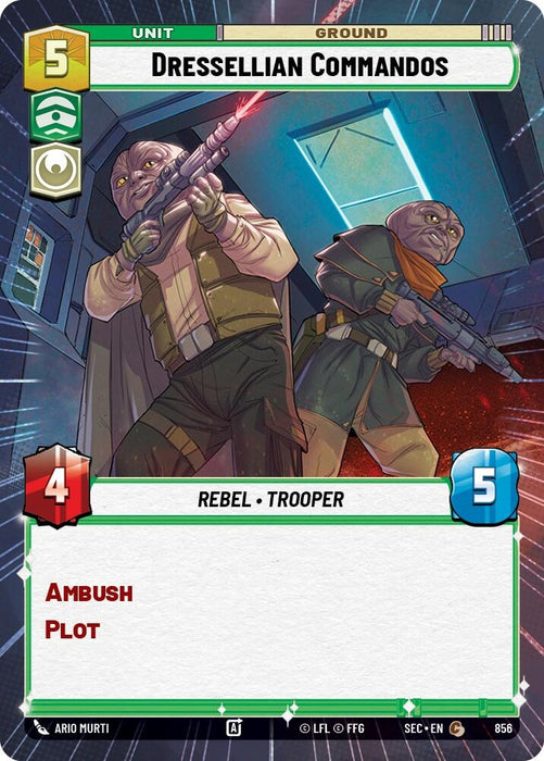 Image for Dressellian Commandos (Hyperspace Foil) (856) [Secrets of Power] - Star Wars: Unlimited
