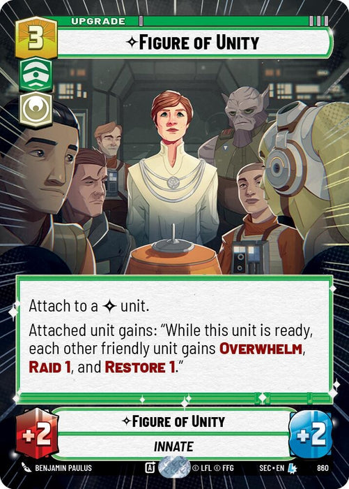 Image for Figure of Unity (Hyperspace Foil) (860) [Secrets of Power] - Star Wars: Unlimited
