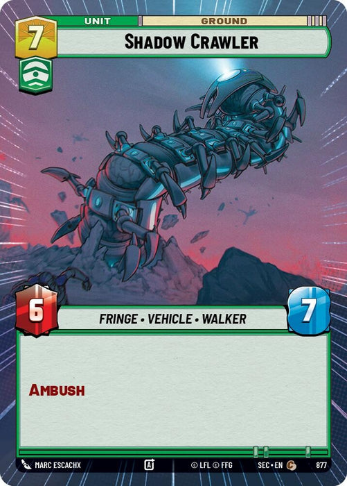 Image for Shadow Crawler (Hyperspace Foil) (877) [Secrets of Power] - Star Wars: Unlimited
