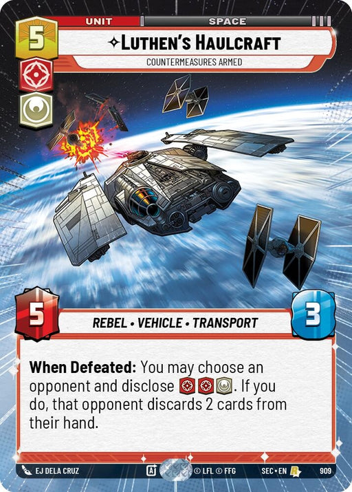 Image for Luthen's Haulcraft - Countermeasures Armed (Hyperspace Foil) (909) [Secrets of Power] - Star Wars: Unlimited