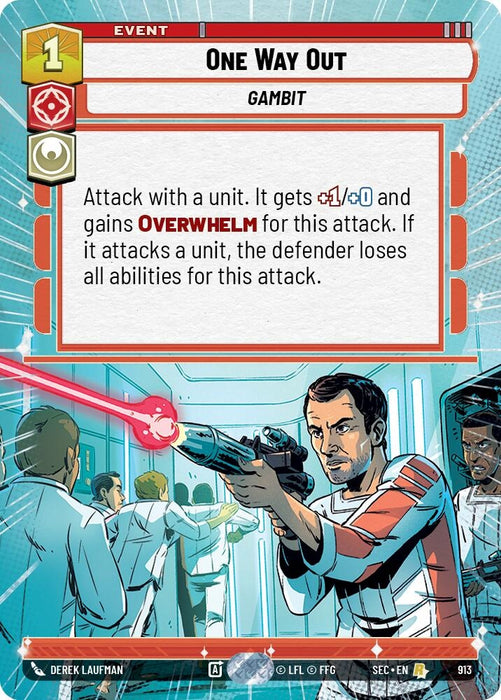 Image for One Way Out (Hyperspace Foil) (913) [Secrets of Power] - Star Wars: Unlimited