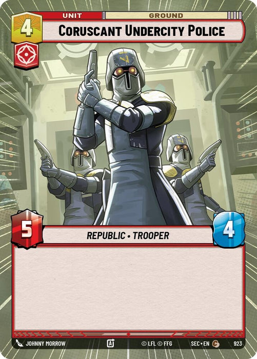 Image for Coruscant Undercity Police (Hyperspace Foil) (923) [Secrets of Power] - Star Wars: Unlimited