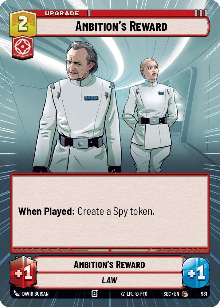 Image for Ambition's Reward (Hyperspace Foil) (931) [Secrets of Power] - Star Wars: Unlimited