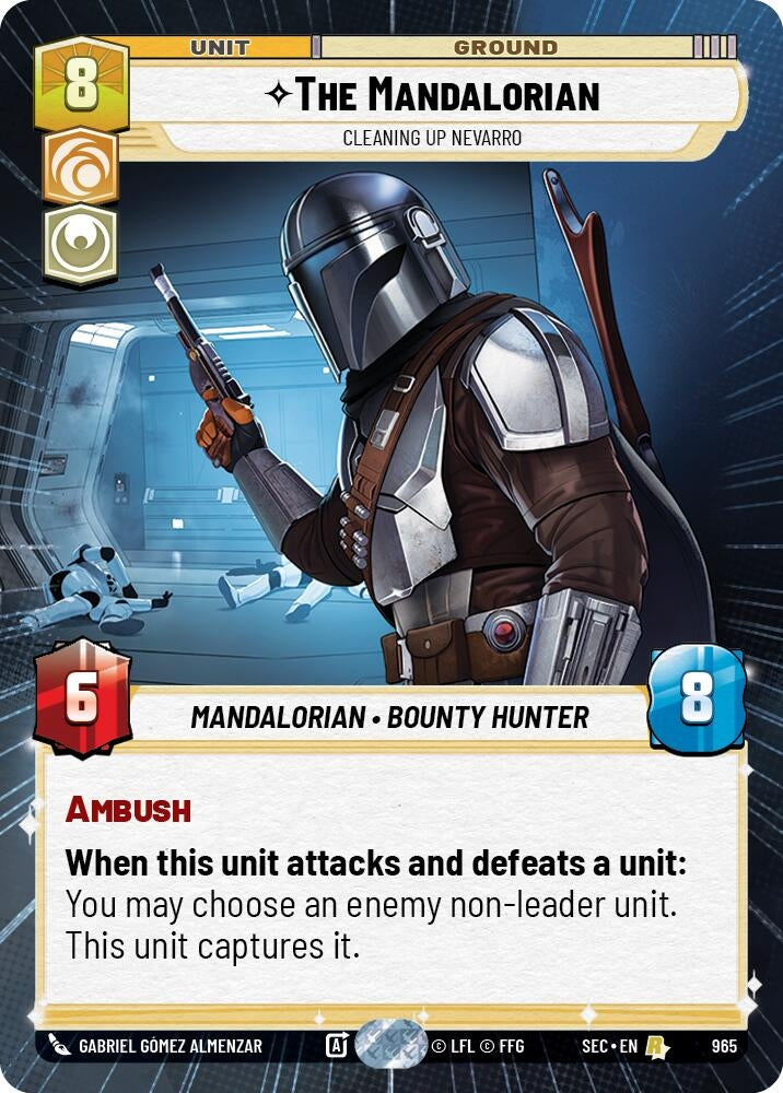 Image for The Mandalorian - Cleaning up Nevarro (Hyperspace Foil) (965) [Secrets of Power] - Star Wars: Unlimited
