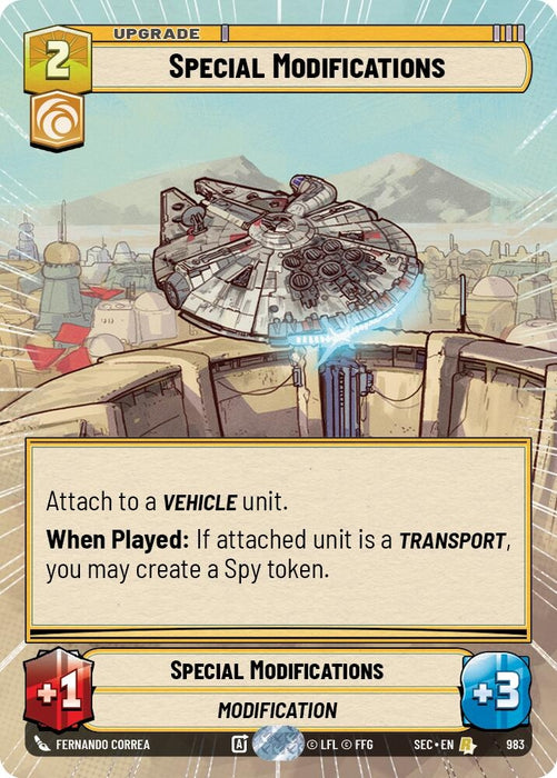 Image for Special Modifications (Hyperspace Foil) (983) [Secrets of Power] - Star Wars: Unlimited