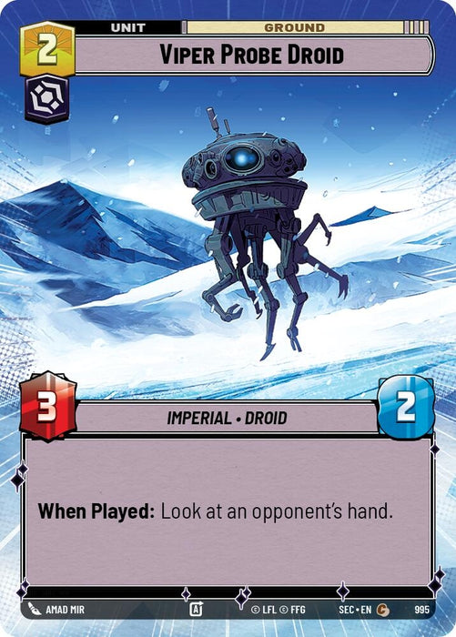 Image for Viper Probe Droid (Hyperspace Foil) (995) [Secrets of Power] - Star Wars: Unlimited