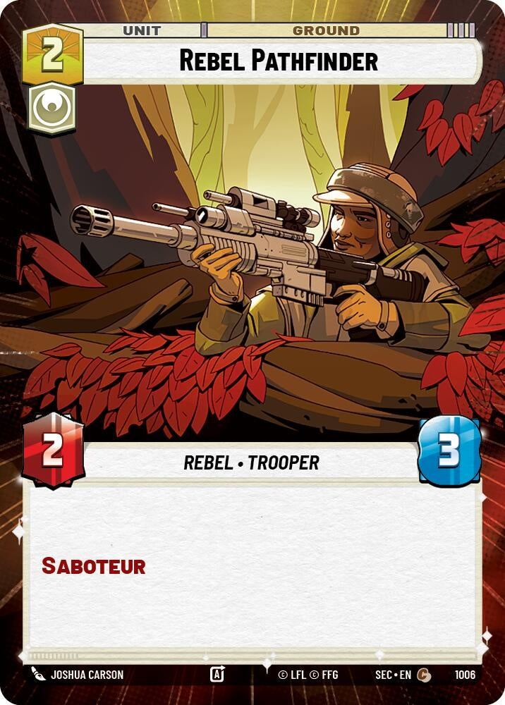 Image for Rebel Pathfinder (Hyperspace Foil) (1006) [Secrets of Power] - Star Wars: Unlimited