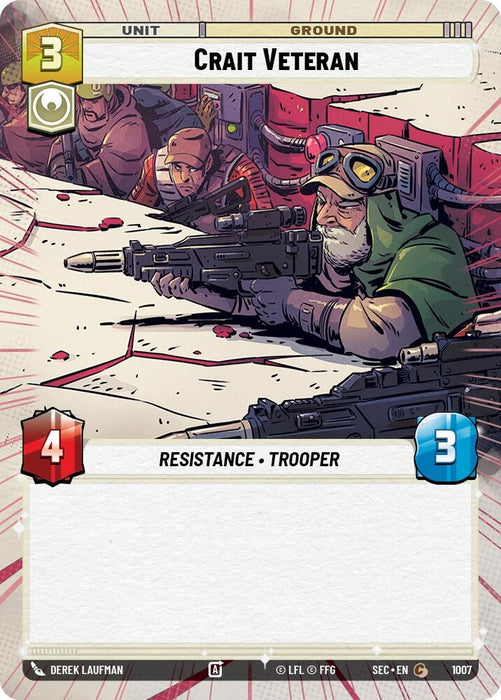 Image for Crait Veteran (Hyperspace Foil) (1007) [Secrets of Power] - Star Wars: Unlimited