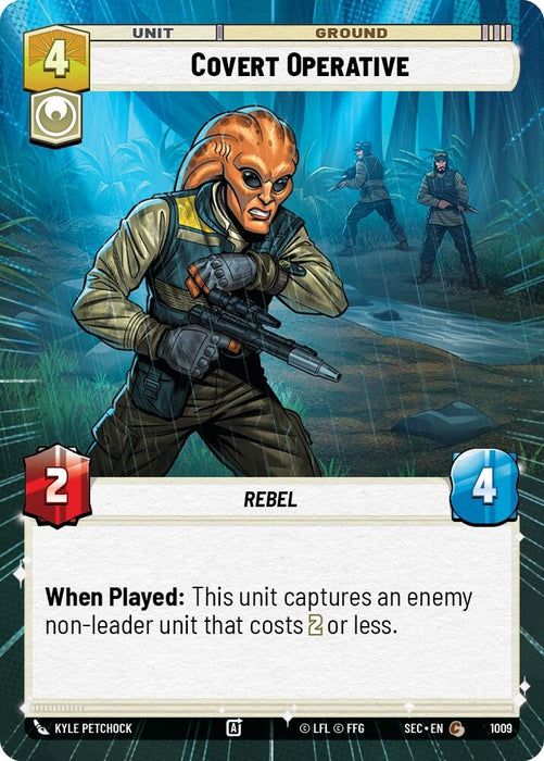 Image for Covert Operative (Hyperspace Foil) (1009) [Secrets of Power] - Star Wars: Unlimited