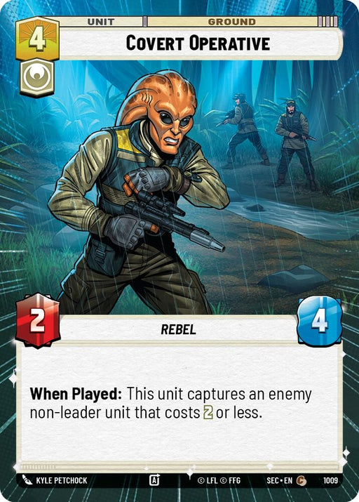 Image for Covert Operative (Hyperspace Foil) (1009) [Secrets of Power] - Star Wars: Unlimited