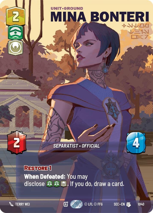 Image for Mina Bonteri - Stop This War (Prestige) (1040) [Secrets of Power] - Star Wars: Unlimited