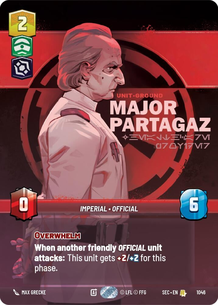 Image for Major Partagaz - Healthcare Provider (Prestige) (1046) [Secrets of Power] - Star Wars: Unlimited