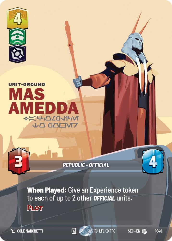 Image for Mas Amedda - Accomplice to Power (Prestige) (1048) [Secrets of Power] - Star Wars: Unlimited