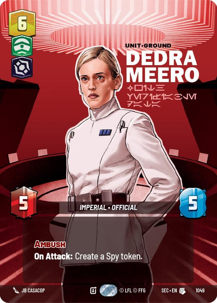 Image for Dedra Meero - With Verifiable Data (Prestige) (1049) [Secrets of Power] - Star Wars: Unlimited