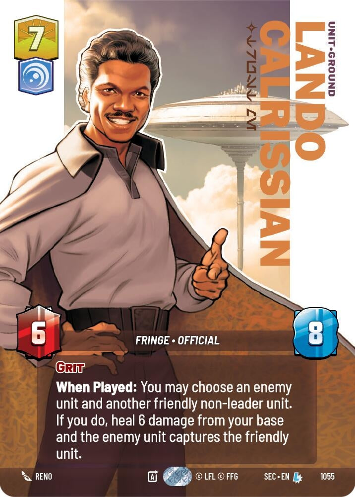 Image for Lando Calrissian - Trust Me (Prestige) (1055) [Secrets of Power] - Star Wars: Unlimited