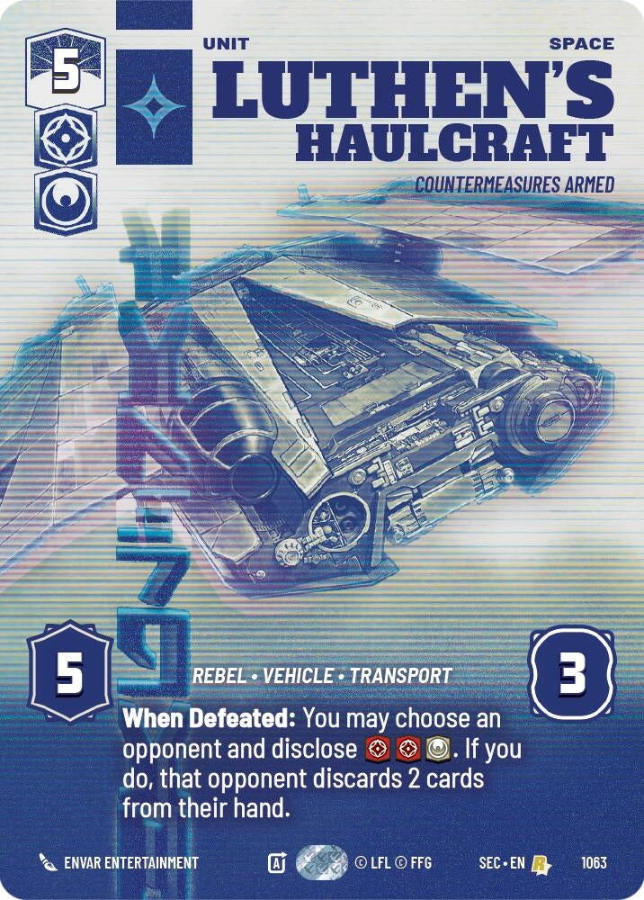 Image for Luthen's Haulcraft - Countermeasures Armed (Prestige) (1063) [Secrets of Power] - Star Wars: Unlimited