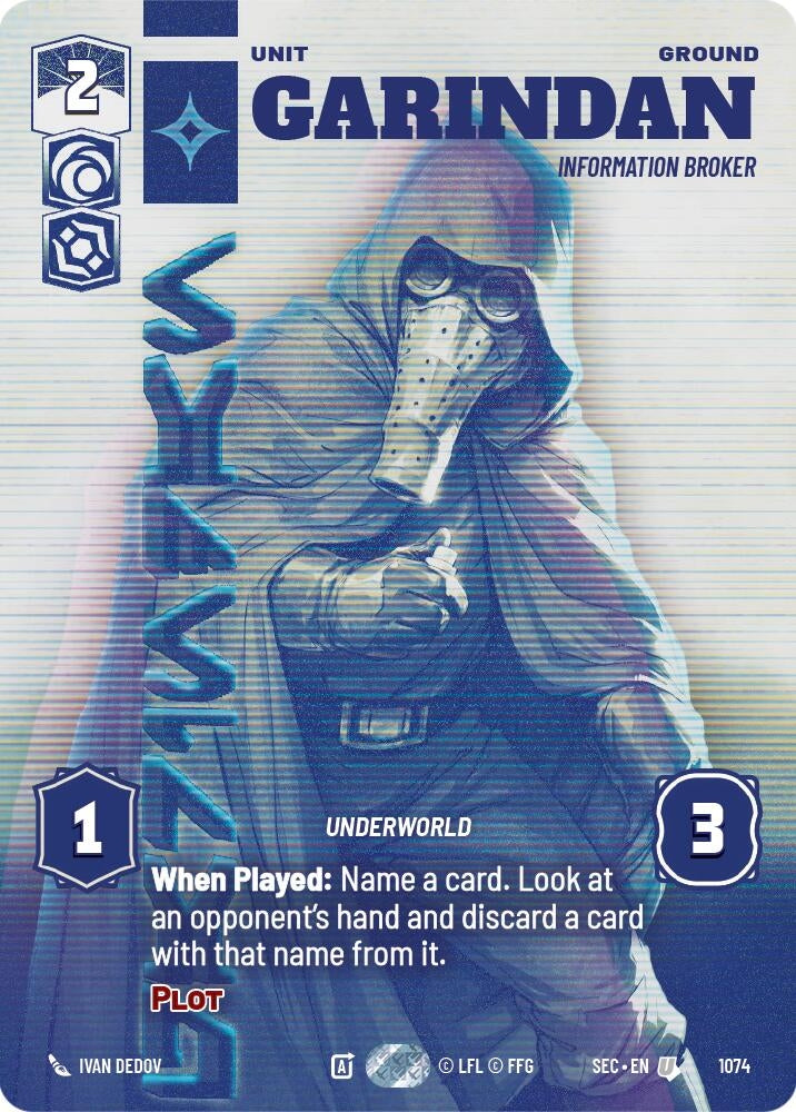 Image for Garindan - Information Broker (Prestige) (1074) [Secrets of Power] - Star Wars: Unlimited