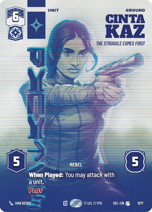 Image for Cinta Kaz - The Struggle Comes First (Prestige) (1077) [Secrets of Power] - Star Wars: Unlimited