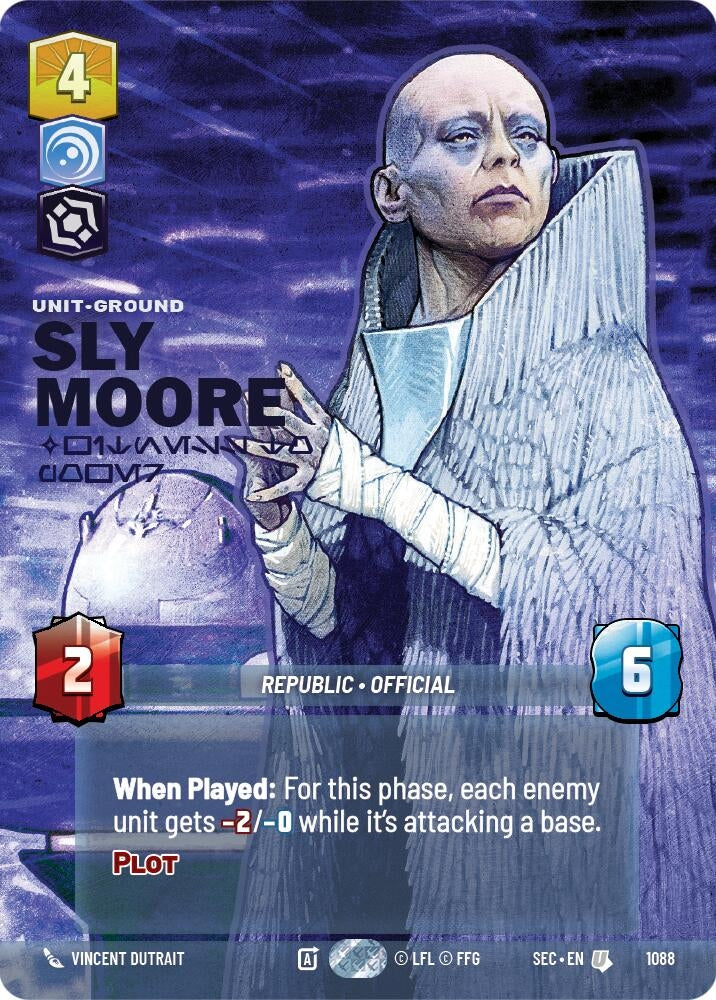 Image for Sly Moore - Witness to Power (Prestige Foil) (1088) [Secrets of Power] - Star Wars: Unlimited