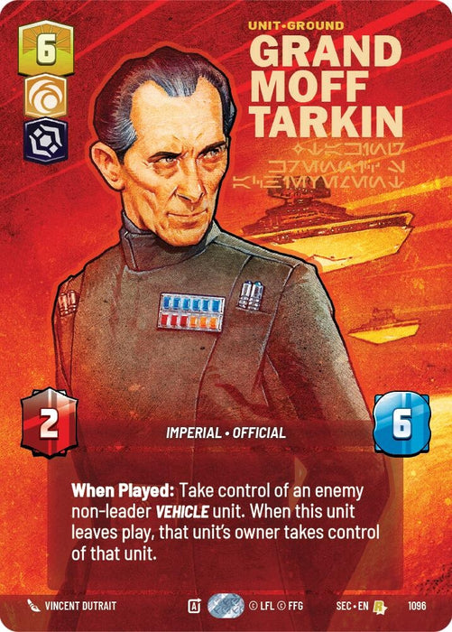 Image for Grand Moff Tarkin - Taking Krennic's Achievement (Prestige Foil) (1096) [Secrets of Power] - Star Wars: Unlimited