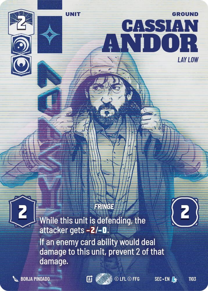 Image for Cassian Andor - Lay Low (Prestige Foil) (1103) [Secrets of Power] - Star Wars: Unlimited