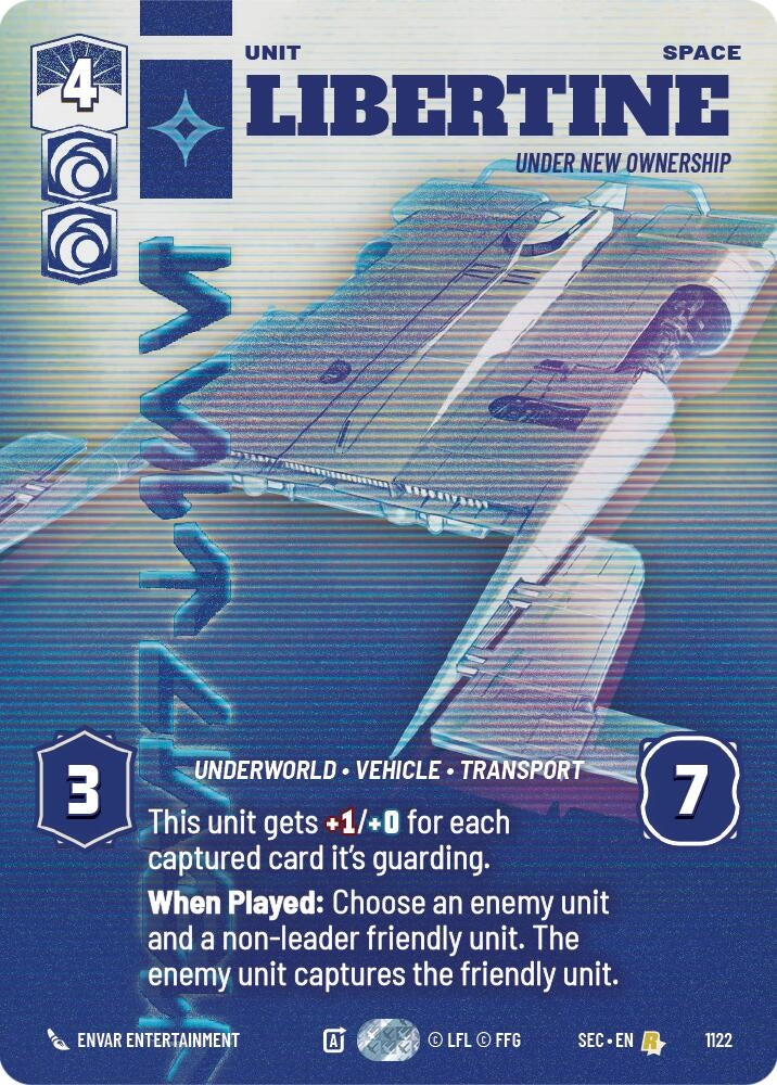 Image for Libertine - Under New Ownership (Prestige Foil) (1122) [Secrets of Power] - Star Wars: Unlimited