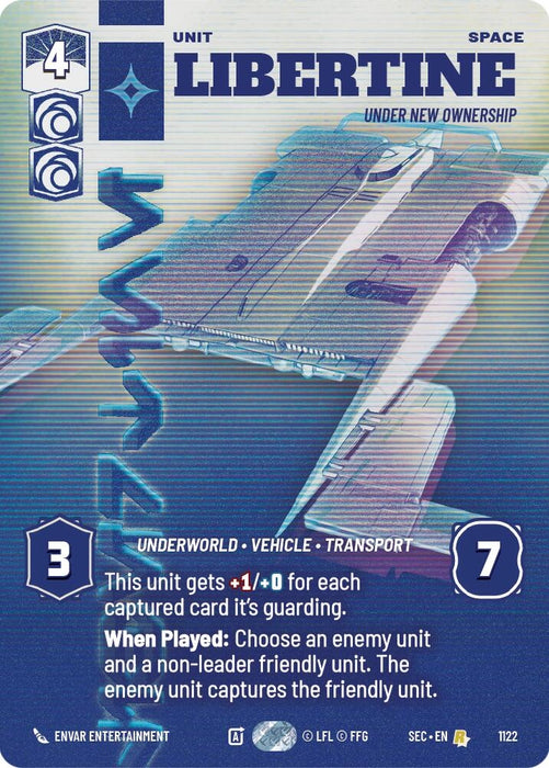 Image for Libertine - Under New Ownership (Prestige Foil) (1122) [Secrets of Power] - Star Wars: Unlimited