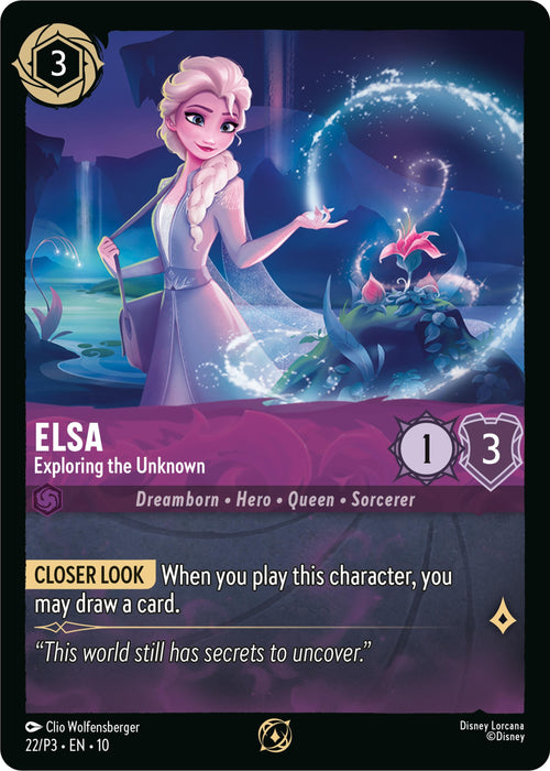 Image for Elsa - Exploring the Unknown (22) [Disney Lorcana Promo Cards] - Disney Lorcana