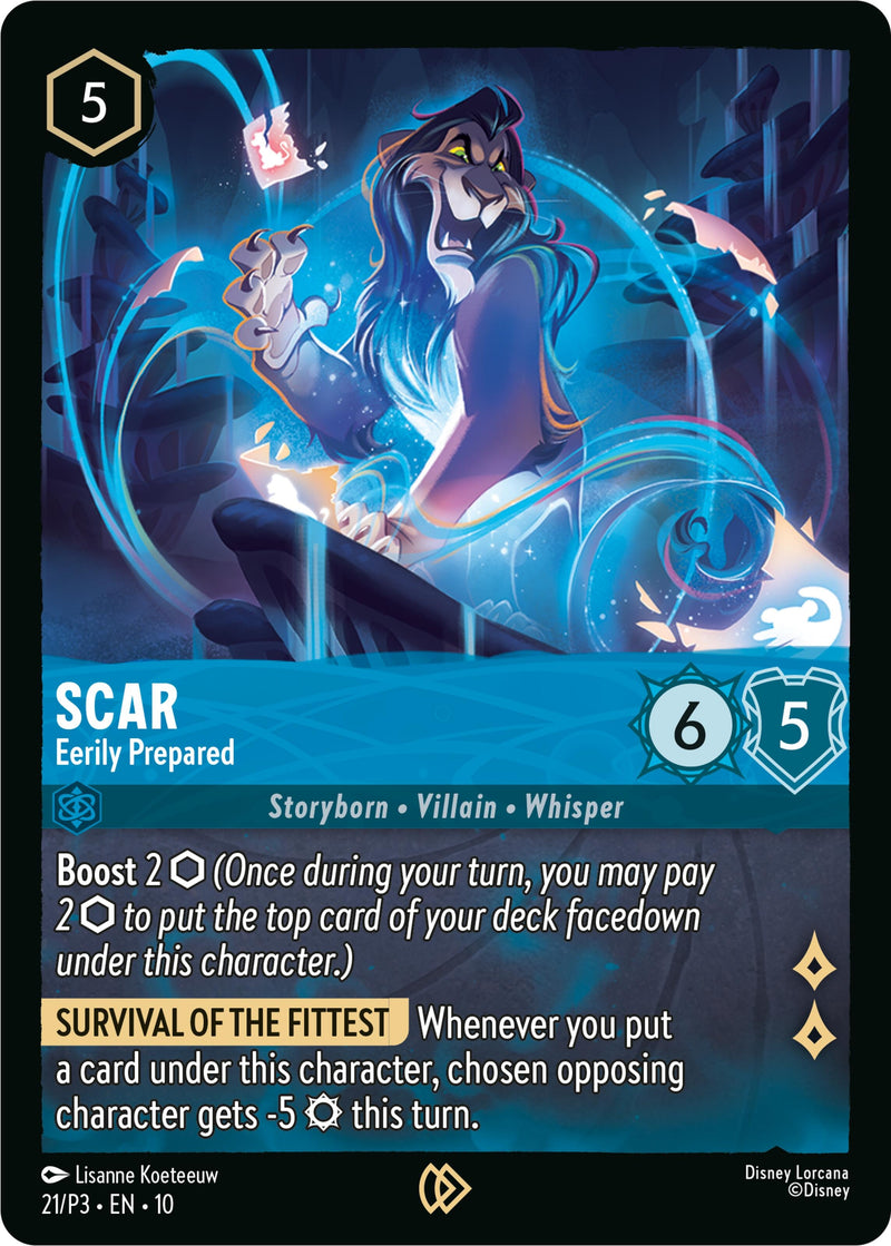 Image for Scar - Eerily Prepared (21) [Disney Lorcana Promo Cards] - Disney Lorcana