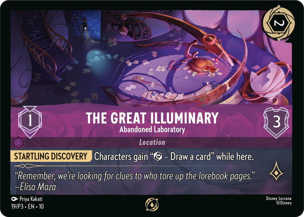 Image for The Great Illuminary - Abandoned Laboratory (19) [Disney Lorcana Promo Cards] - Disney Lorcana