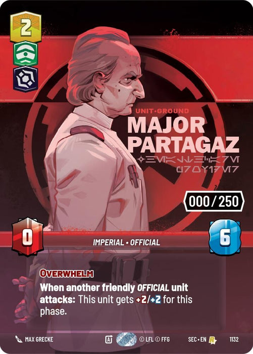 Image for Major Partagaz - Healthcare Provider (Serialized) (1132) [Secrets of Power] - Star Wars: Unlimited