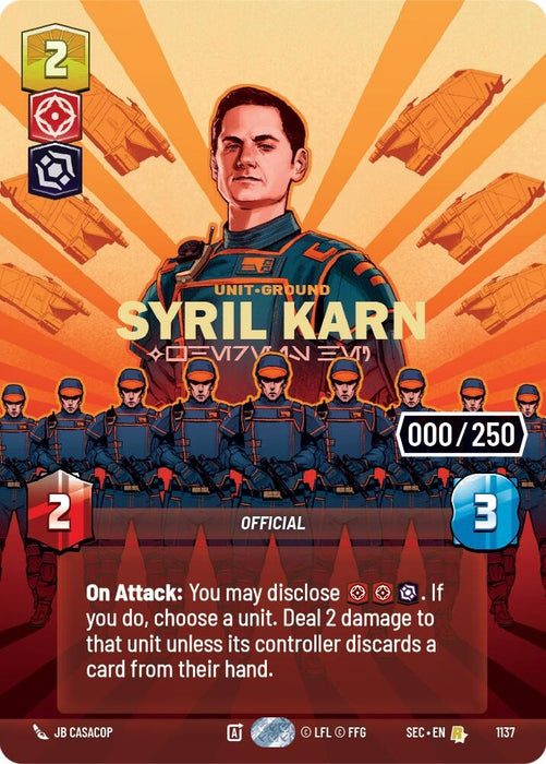 Image for Syril Karn - Where Is He? (Serialized) (1137) [Secrets of Power] - Star Wars: Unlimited