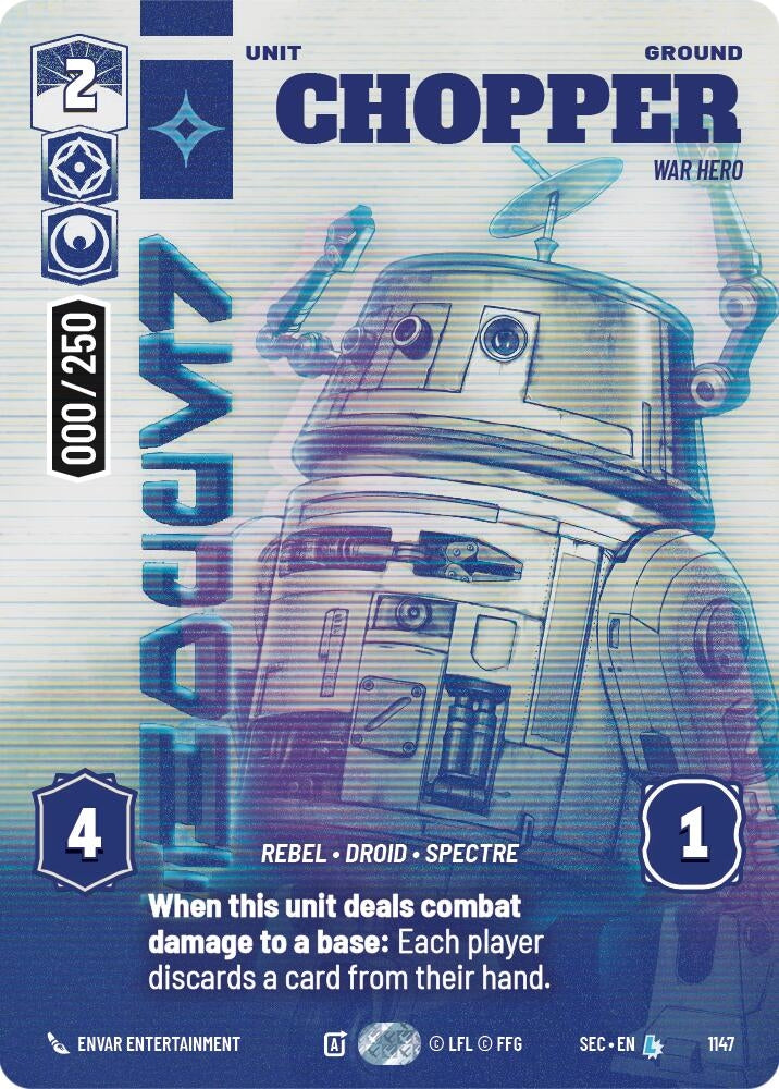 Image for Chopper - War Hero (Serialized) (1147) [Secrets of Power] - Star Wars: Unlimited