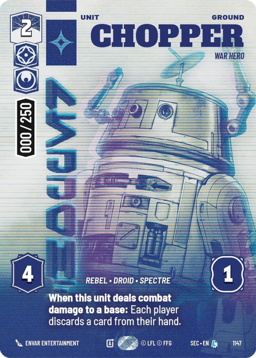 Image for Chopper - War Hero (Serialized) (1147) [Secrets of Power] - Star Wars: Unlimited